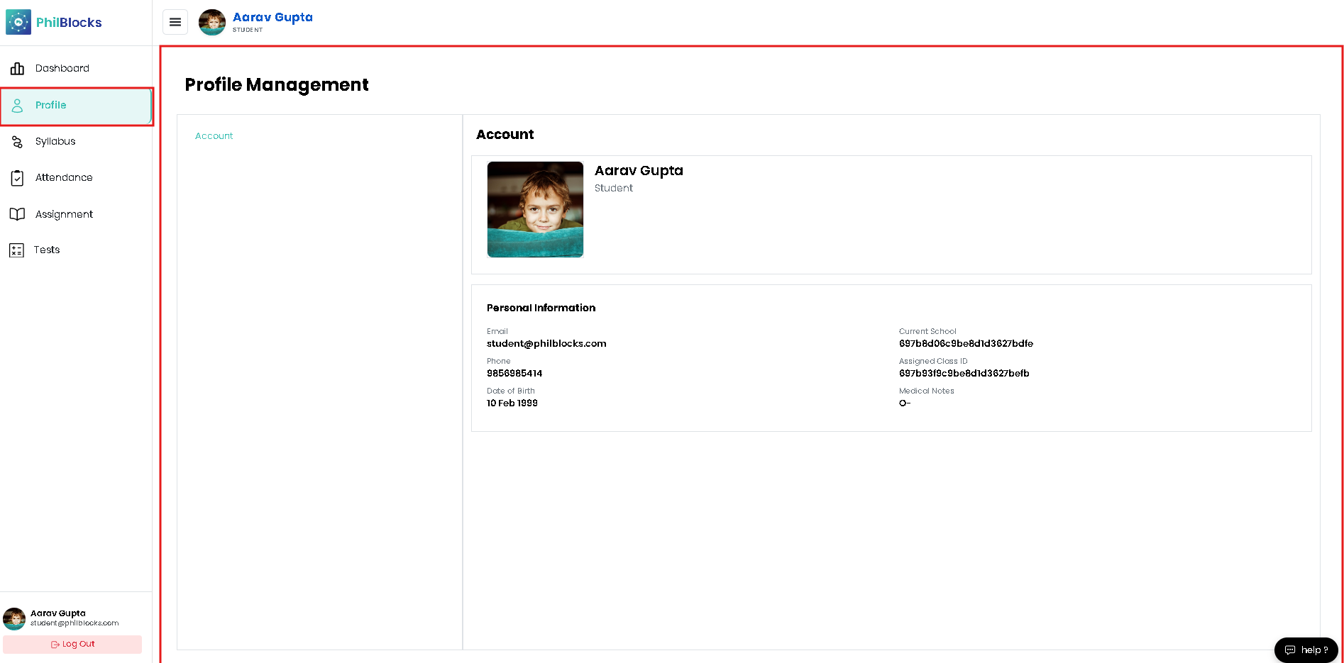 Profile Card